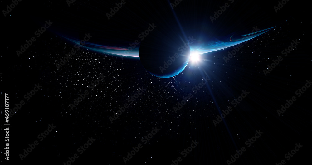 Canvas Prints image of outer space. . mixed media