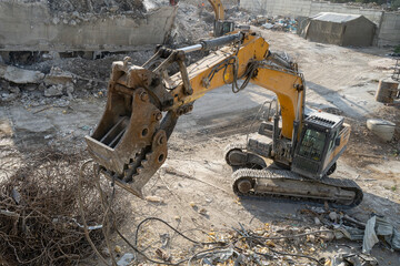 Waste Disposal with an Excavator