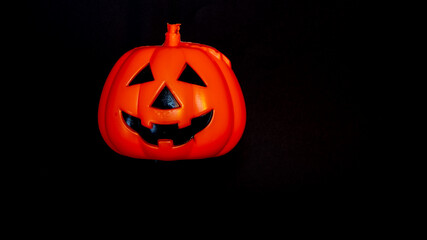 hallowen pumpkin with black background