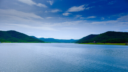 Blue sky on the sea