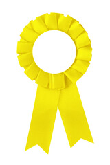 Gelbe Medaille auf weissem Hintergrund