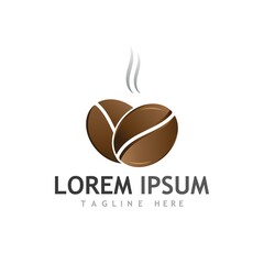 coffee bean icon vector