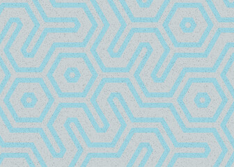 Fototapeta premium Colour Hexagon Tile Connection art background design illustration