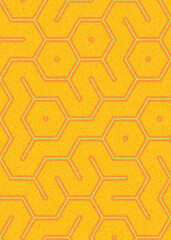 Colour Hexagon Tile Connection art background design illustration