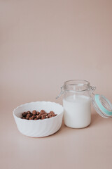 cereal breakfast with milk
