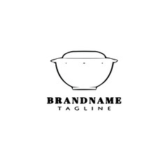 bowl logo icon design template vector illustration