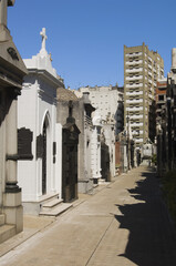 Fototapeta premium Argentina, Buenos Aires – February 10, 2007 : La Recoleta cemetery, Buenos Aires, Argentina