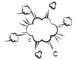 retro speech bubbles drawn pop art style