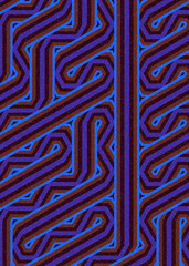 Colour Hexagon Tile Connection art background design illustration