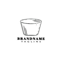 bucket logo icon design template vector