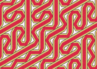 Colour Hexagon Tile Connection art background design illustration