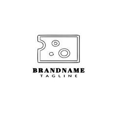 cheese logo icon design template black isolated vector