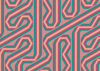 Colour Hexagon Tile Connection art background design illustration