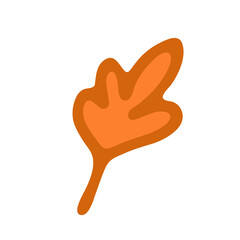Hand drawn leaf.