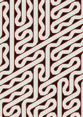 Colour Hexagon Tile Connection art background design illustration