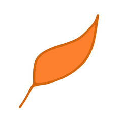 Hand drawn leaf.