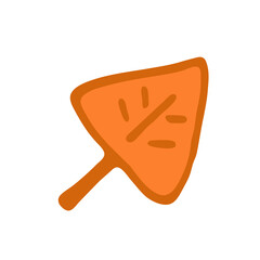 Hand drawn leaf.