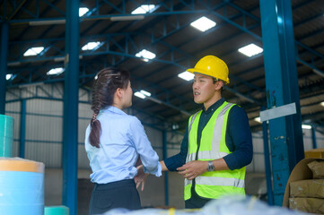 Male worker harassing female Colleague, sexual harassment at work