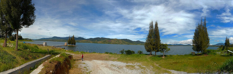 tectonic lake in west sumatra