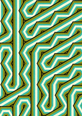 Colour Hexagon Tile Connection art background design illustration