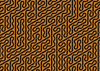 Colour Hexagon Tile Connection art background design illustration