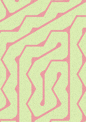 Colour Hexagon Tile Connection art background design illustration