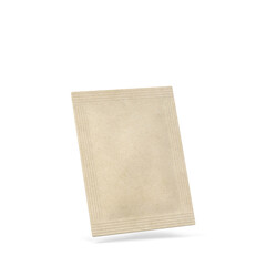 Blank sachet packaging mockup