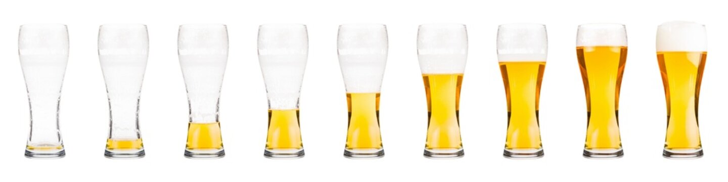 Glasses with beer