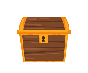 Vector illustration of treasure chest 