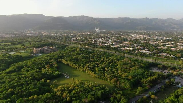 Flying toward Islamabad Pakistan