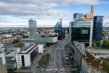 Fototapeta premium Tallinn, Estonia Business District