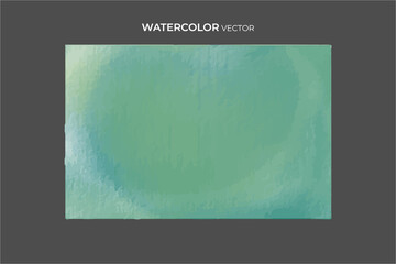 Green Watercolor background texture ,  Aquarelle paint paper textured stain canvas element for text design, greeting card, template. Multicolor hand drawn illustration