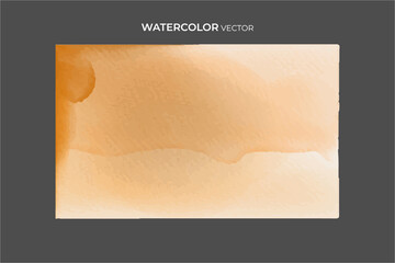 Orange Watercolor background texture,  Aquarelle paint paper textured stain canvas element for text design, greeting card, template. Multicolor hand drawn illustration