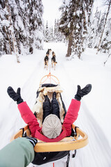 Family on husky safari © TravelPhotoBloggers