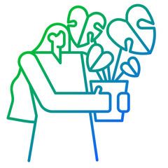 Obraz premium gardening icon