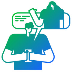 Fototapeta premium chatting icon