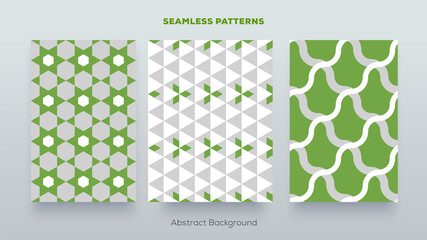 Abstract seamless patterns collection. Simple pattern design for poster, postcard, print, flyer. book, brochure etc.