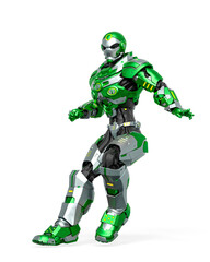 space knight is landing after flying out