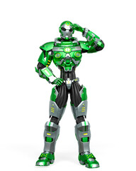 Fototapeta premium space knight is saluting you