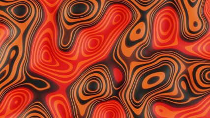 Abstract shading with stepped landscapes, pattern and colorful