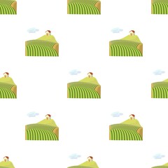 French field pattern seamless background texture repeat wallpaper geometric vector