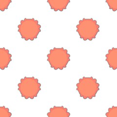 Round tag pattern seamless background texture repeat wallpaper geometric vector