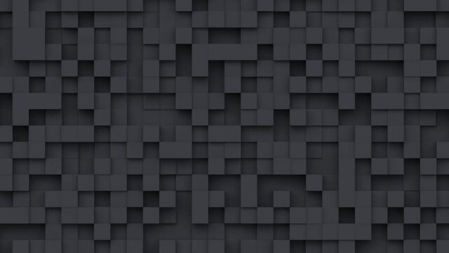 Geometric modern animated seamless looping abstract background. 3d render design element, creative motion graphics, moving geometrical pattern