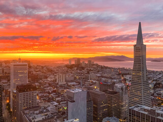 Sunset over San Francisco 