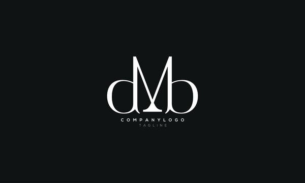 DMB, BMD, MBD, Abstract initial monogram letter alphabet logo design