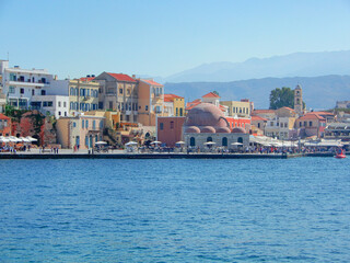 Naklejka premium Rethymnon town in Crete 