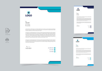 Modern Company Letterhead Design Template