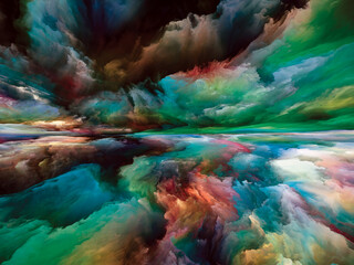 Obraz na płótnie Canvas Exploding Land and Sky