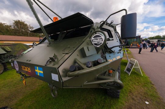 Gothenburg, Sweden - August 29 2010: Sisu XA-203 armoured personnel carrier of the Swedish army.