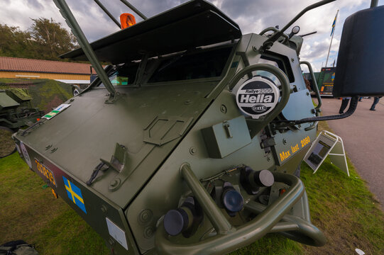 Gothenburg, Sweden - August 29 2010: Sisu XA-203 armoured personnel carrier of the Swedish army.